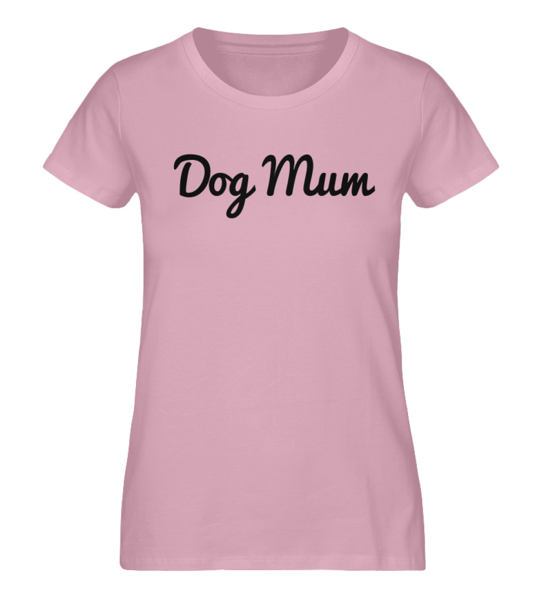 Dog Mum Hund Mama Schwarz - Damen Premium Organic Shirt-7103