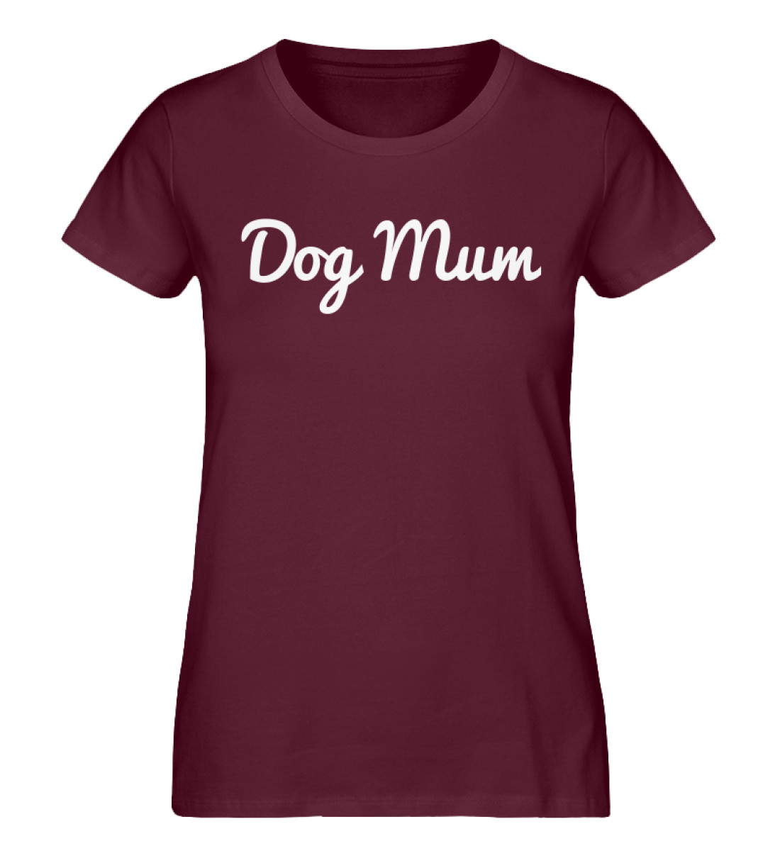 Dog Mum Hunde Mama Weiß - Damen Premium Organic Shirt-839